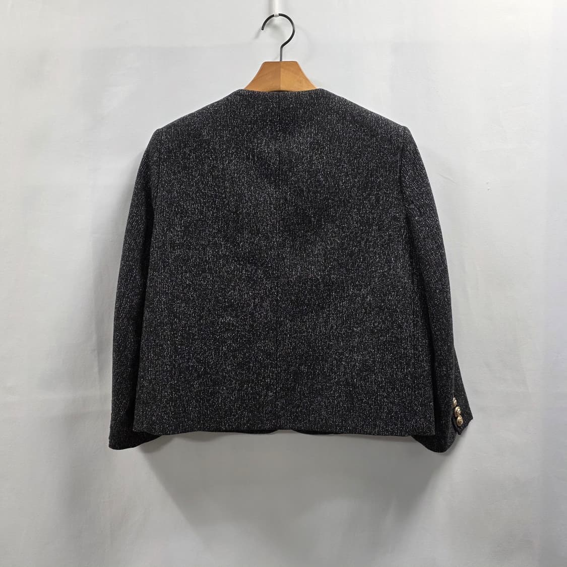 1635 [칼 라거펠트] 트위드 금장 버튼 자켓 55 상품이미지2