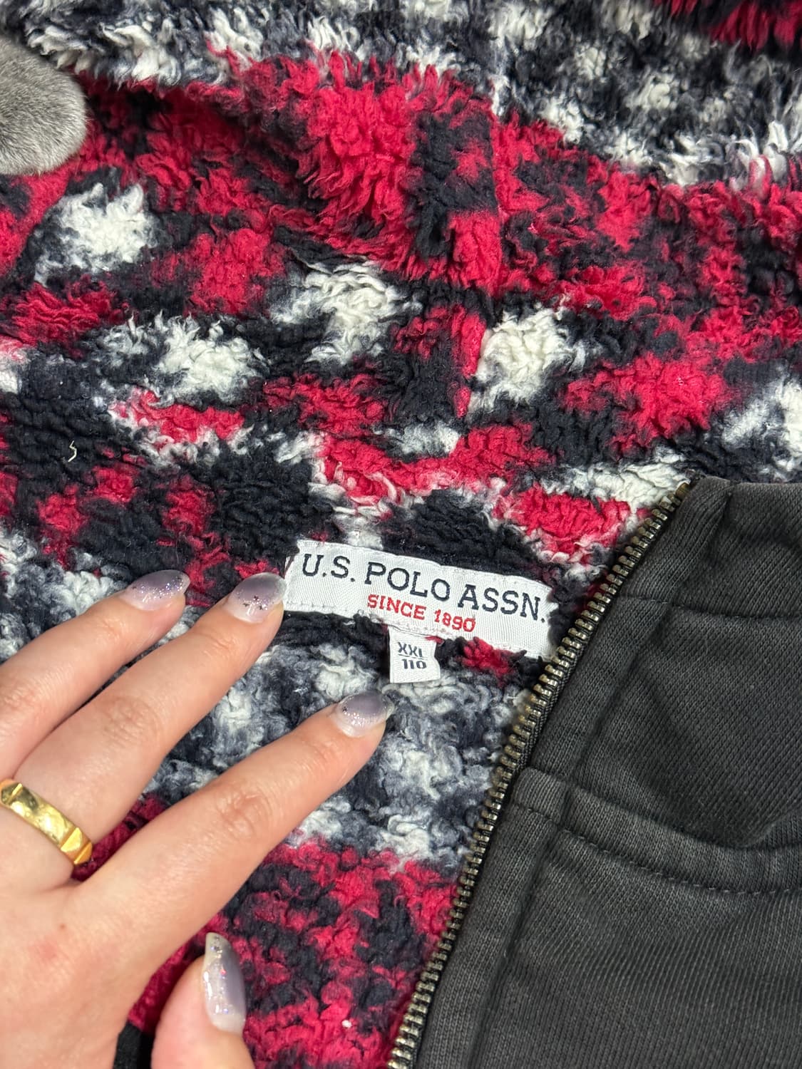 Us polo 양털 후드집업 상품이미지7