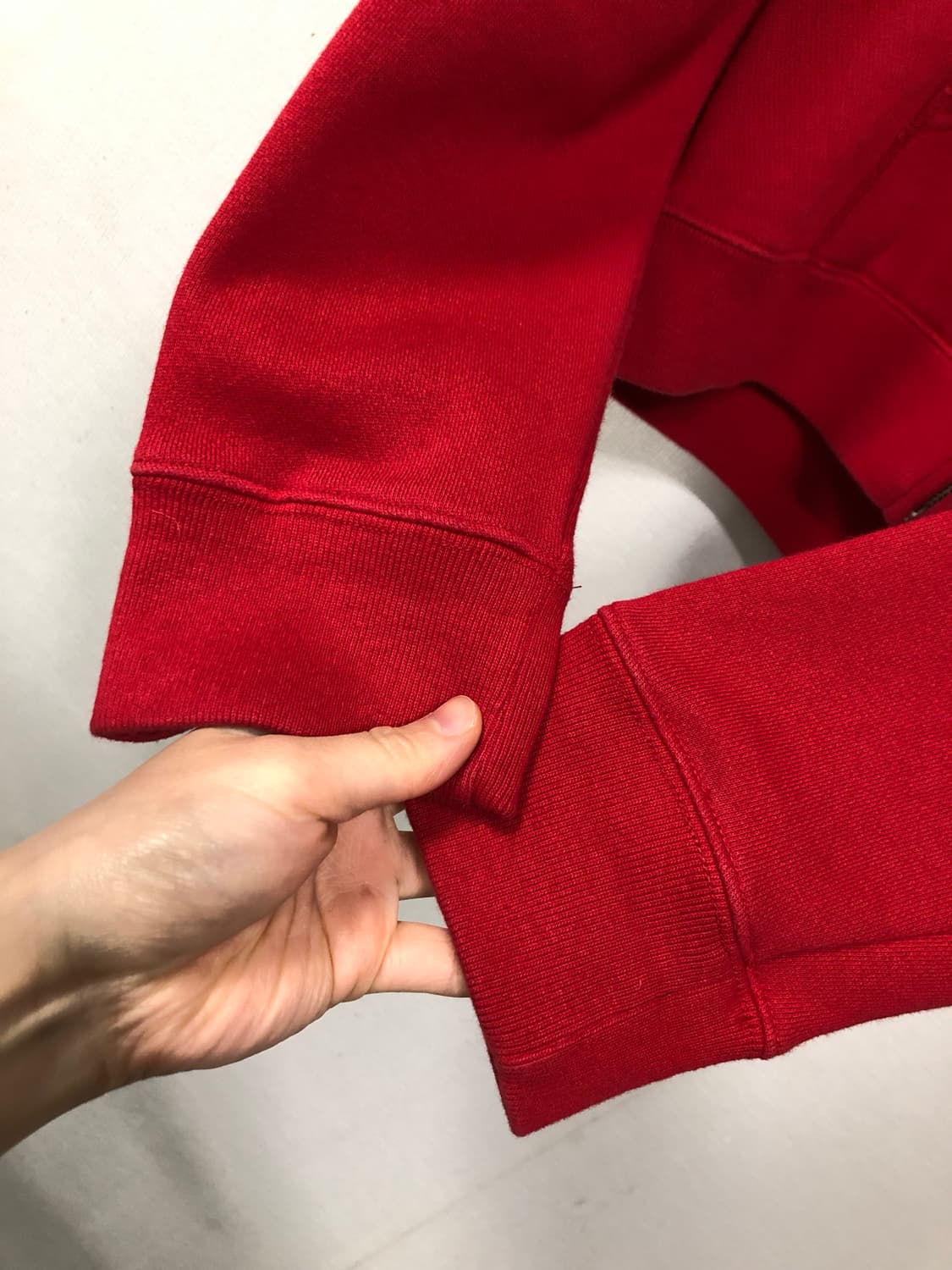 폴로진스 여성 스펠아웃 기모 후드집업 L _ 레드 상품이미지5