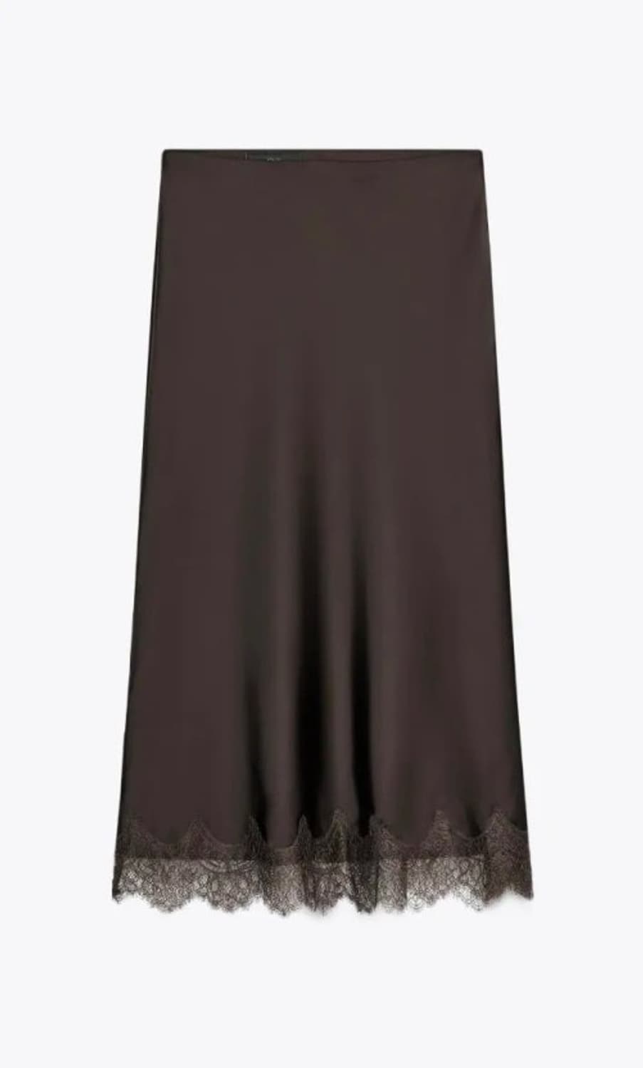 자라 레이스 헴 새틴 롱스커트 상품이미지2