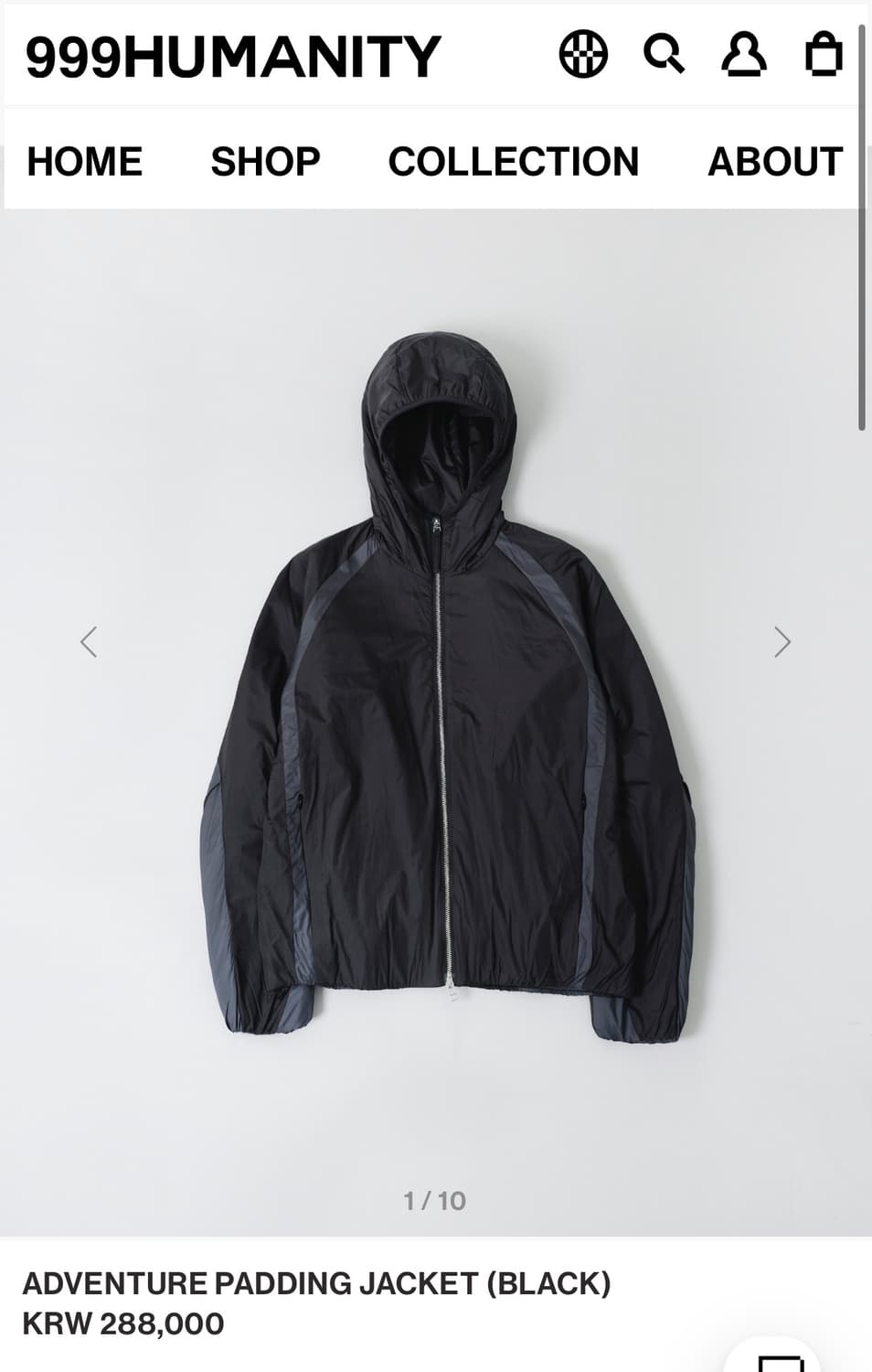 ADVENTURE PADDING JACKET 블랙 L사이즈 구해봅니다 상품이미지1