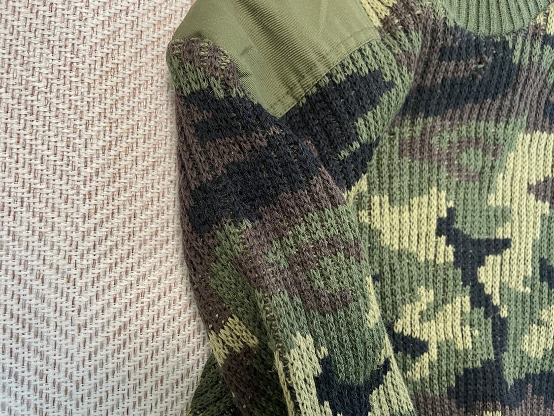 80s og 영국군 코만도 밀리터리 울 니트 J03817 상품이미지9