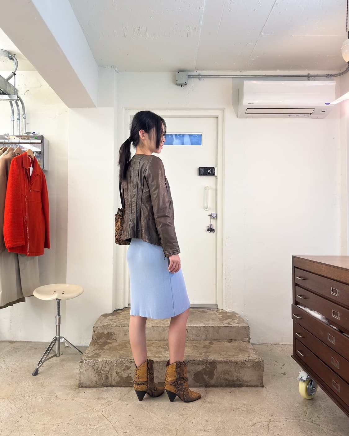 Emporio Armani 아르마니 레더 자켓 / 40 상품이미지5