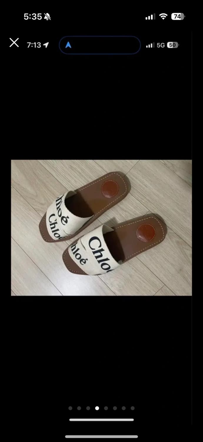 끌로에 우디 슬리퍼 뮬 플랫 상품이미지4