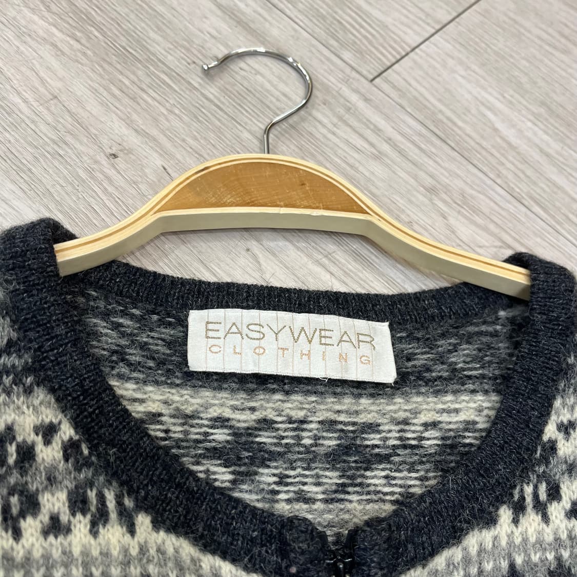 빈티지 북유럽 니트 집업 가디건 노르딕 상품이미지4