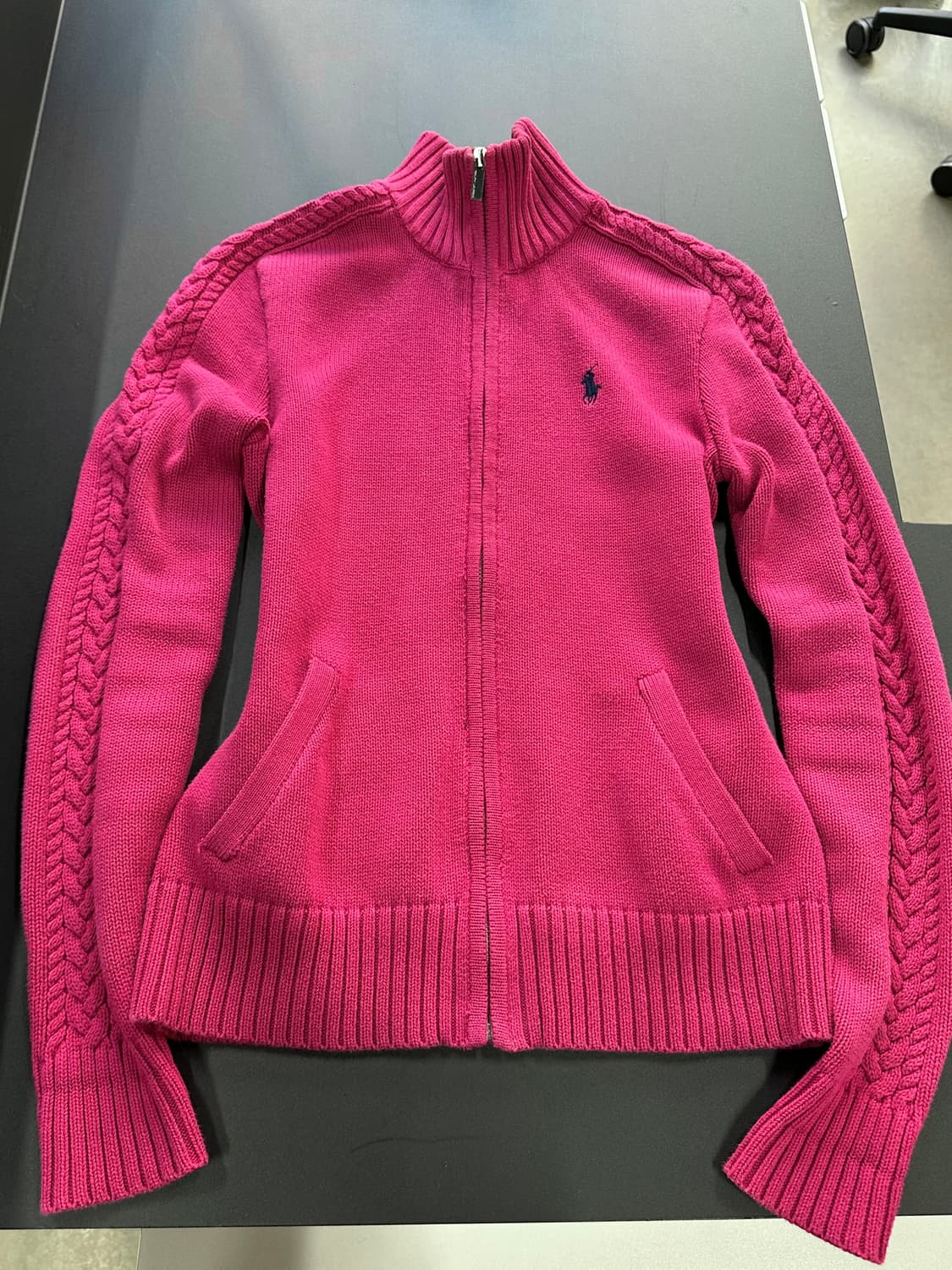 폴로랄프로렌 니트집업 핑크 상품이미지6