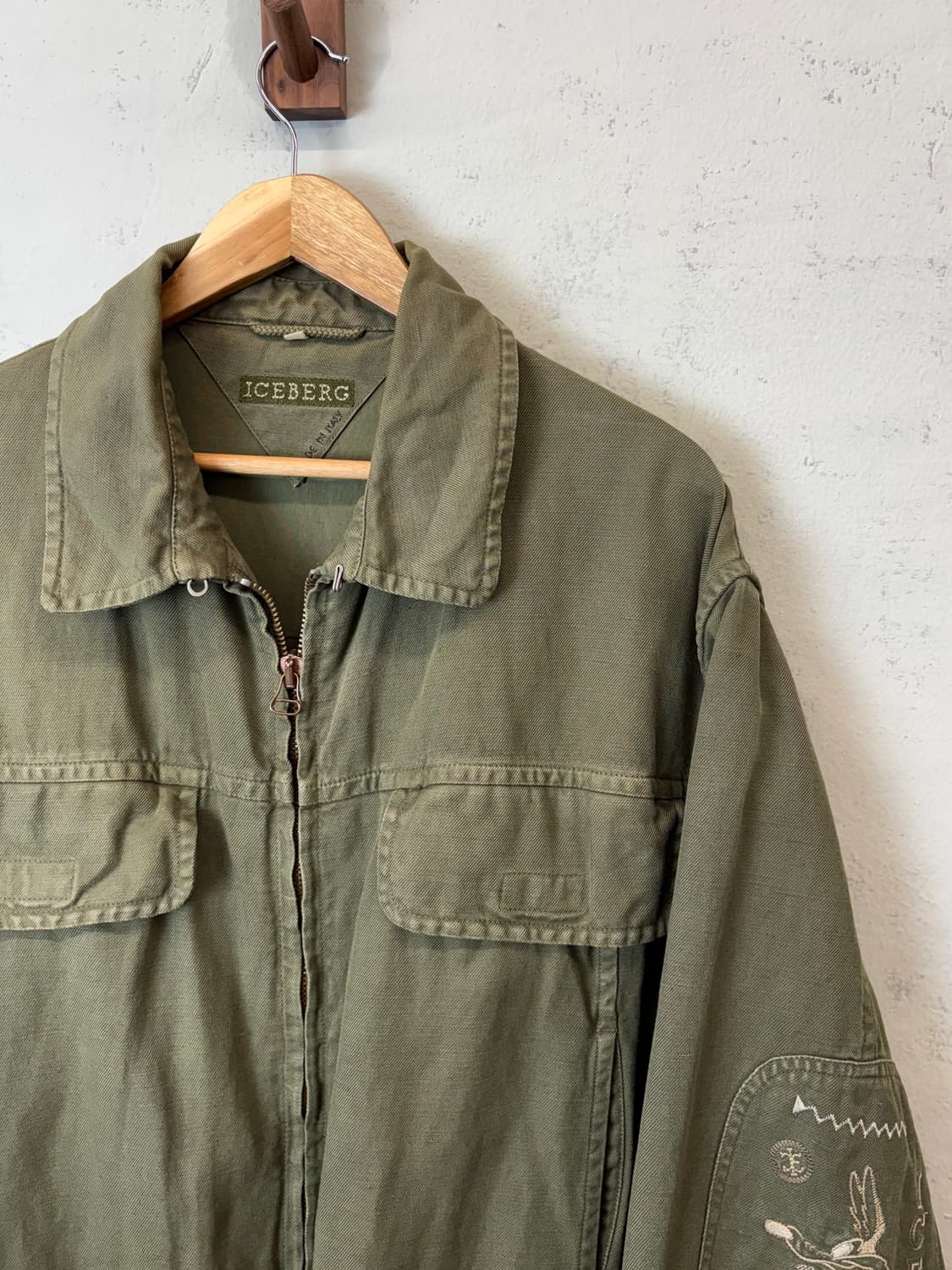 아이스버그 빈티지 암 자수 필드자켓 상품이미지3