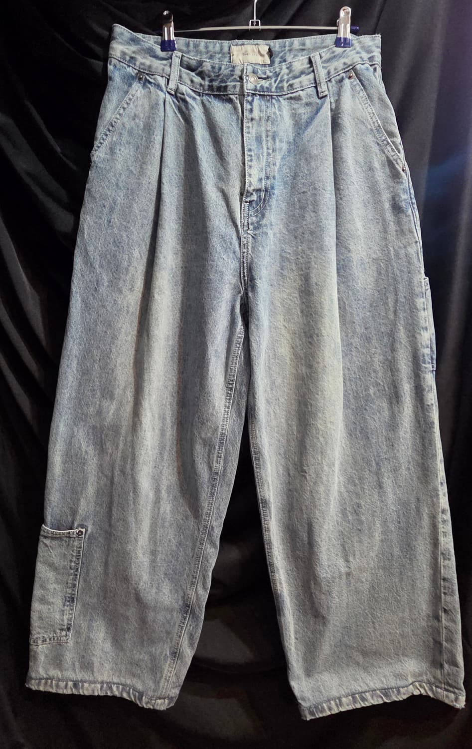 Begin2.0.2 원턱 와이드 카펜터 데님팬츠 상품이미지1