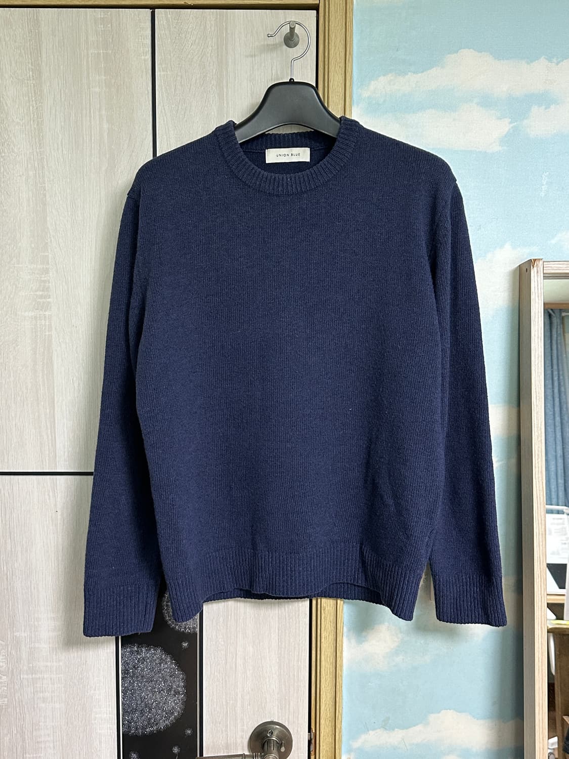 (L) 유니온블루 프라이데이 메리노울 니트 네이비 상품이미지2
