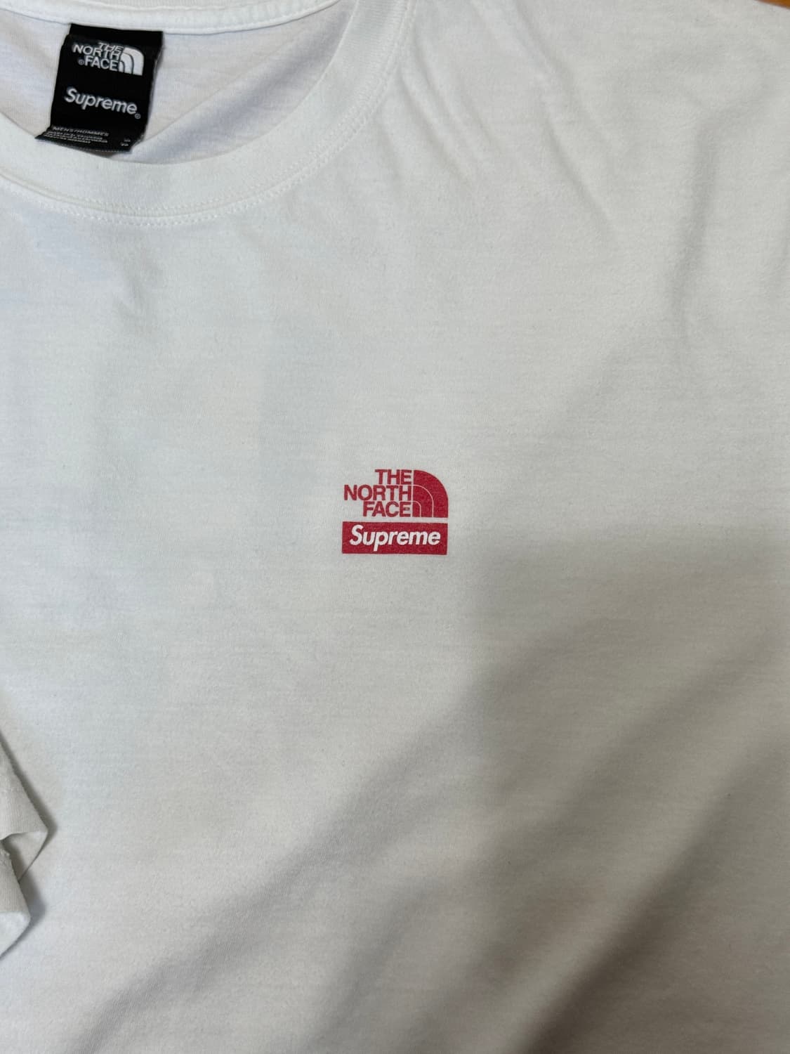 슈프림 x 노스페이스 19FW 자유의 여신상 반팔 티셔츠 화이트 상품이미지4