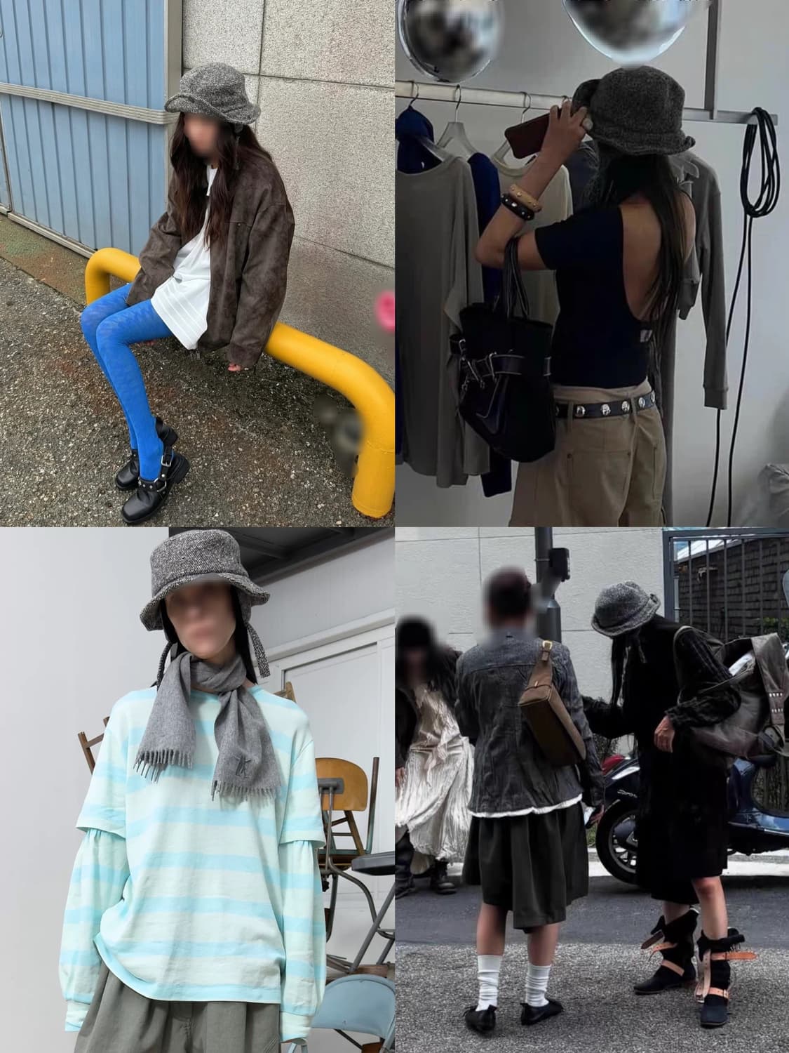 블랙 오픈와이와이 이어플랩 이어프랩 캡 버킷햇 벙거지모자  상품이미지2