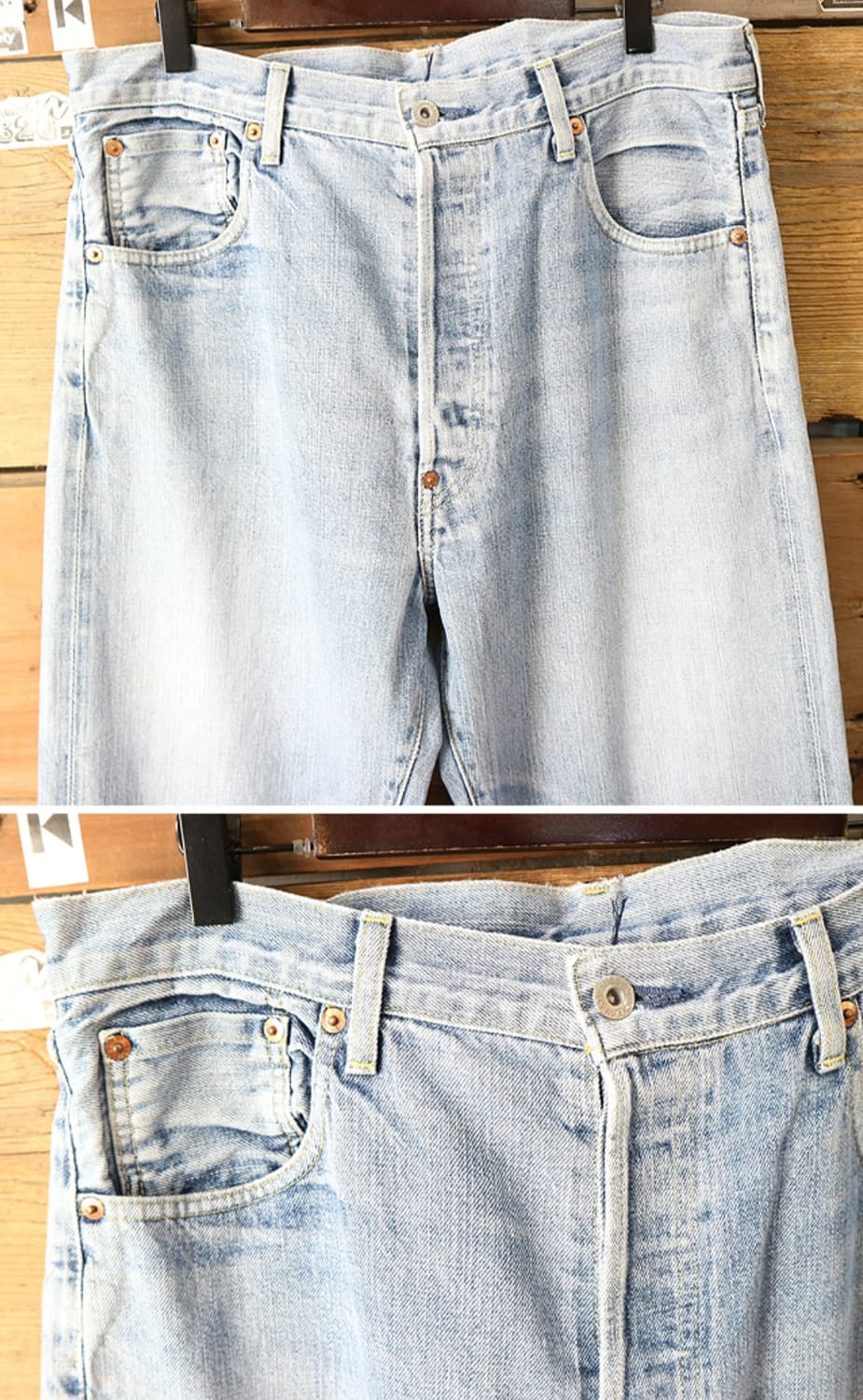 일본판 90S LEVIS LVC 리바이스 702XX 빅 E 셀비지
데님  상품이미지3