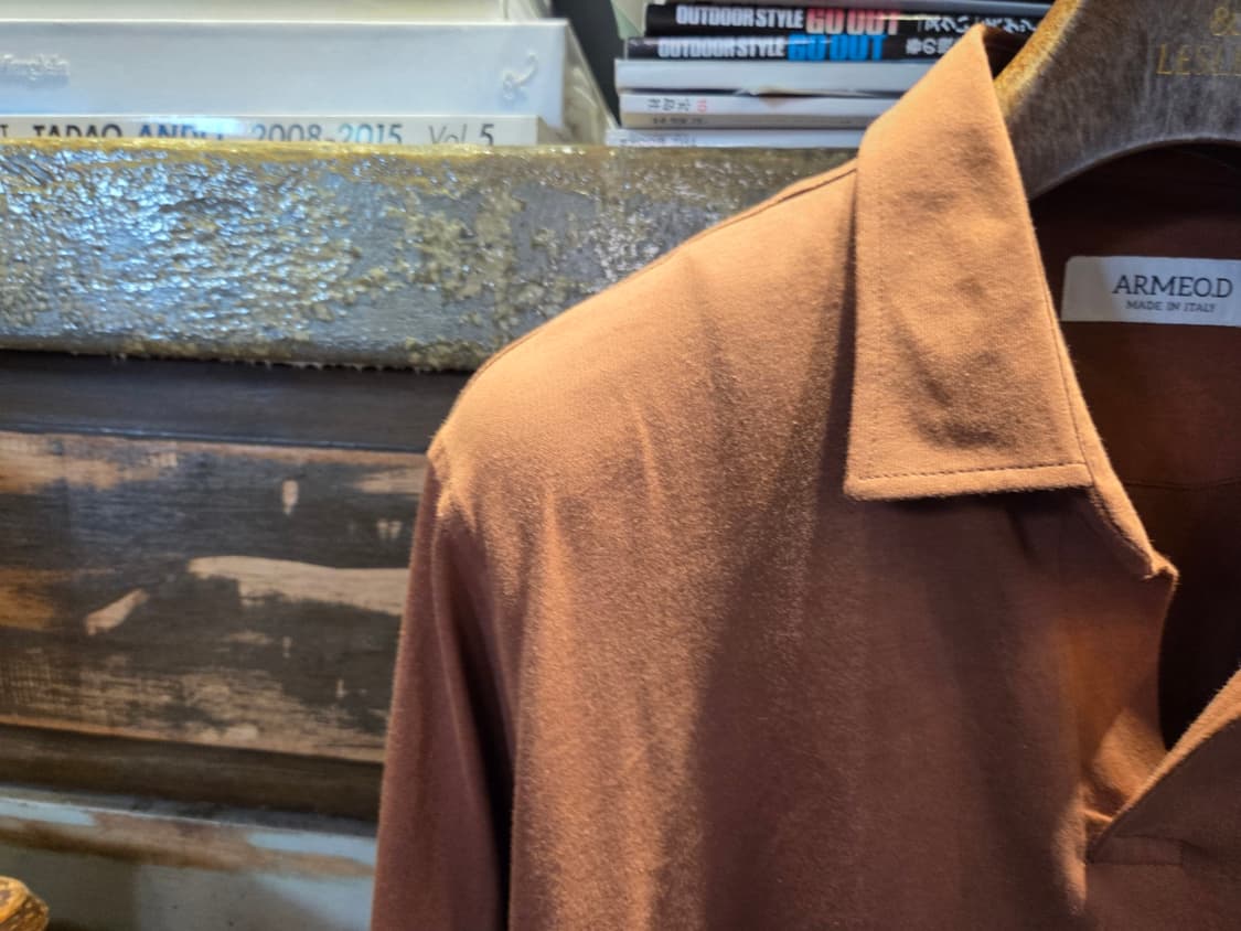 ARMEO.D 오픈칼라넥 티셔츠 상품이미지5