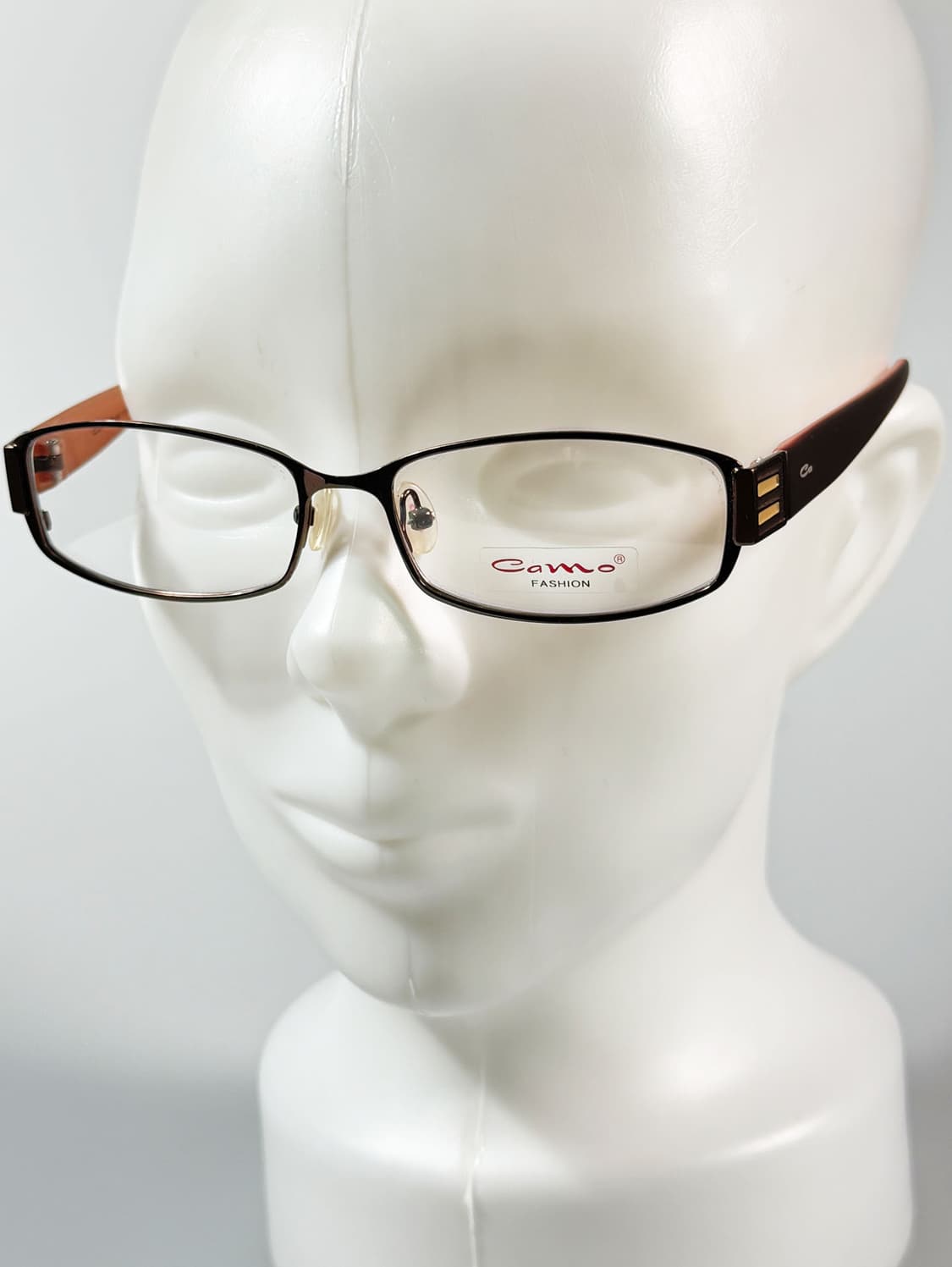 CAMO 브라운 메탈 슬림 스퀘어 빈티지 안경 상품이미지8