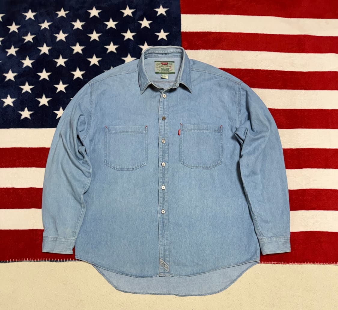 리바이스 연청데님셔츠 Levi’s Denim Shirt [XL] 빈티지 상품이미지1
