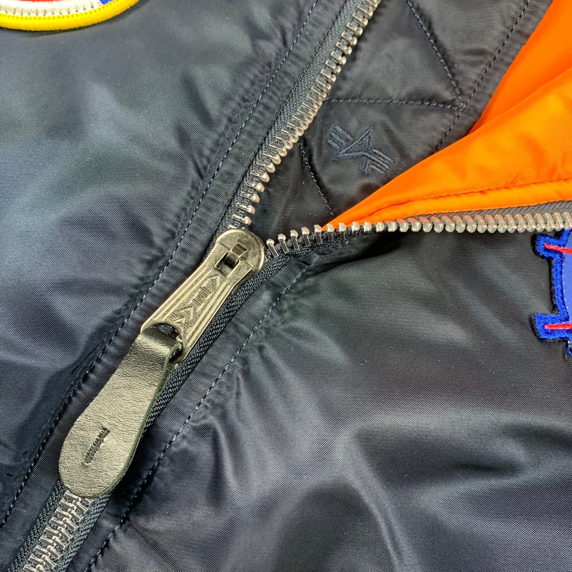 알파인더스트리 나사 패치 MA-1 항공점퍼 네이비  상품이미지6