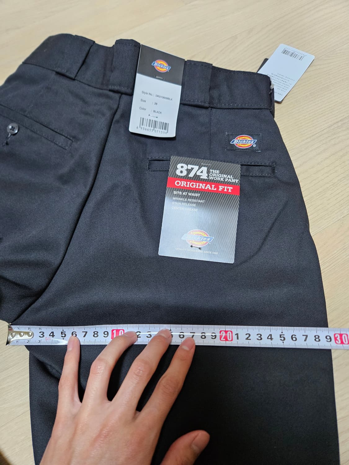 디키즈 874 블랙 28×32 새상품 상품이미지2