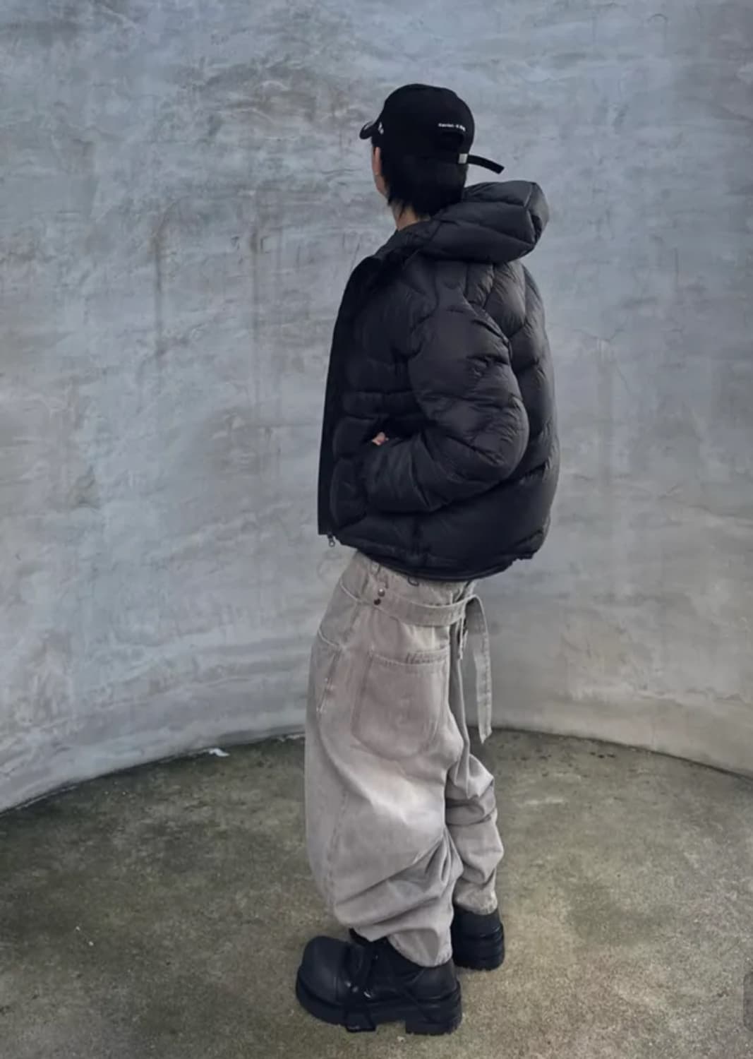 밈더워드로브 x 코인서울 와이드 데님팬츠 상품이미지1