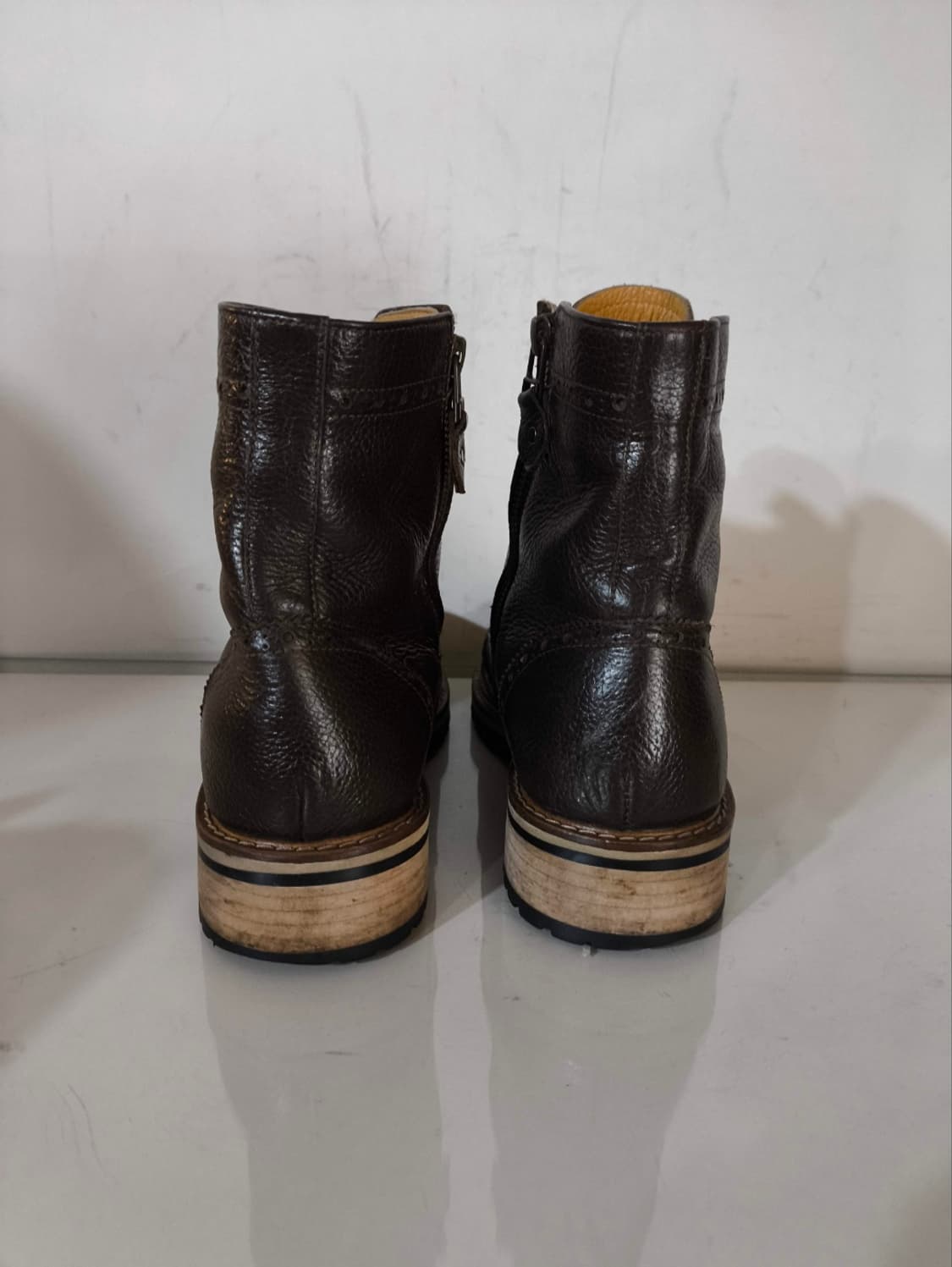 245mm 조앤슈 통가죽 윙팁 부츠 상품이미지6