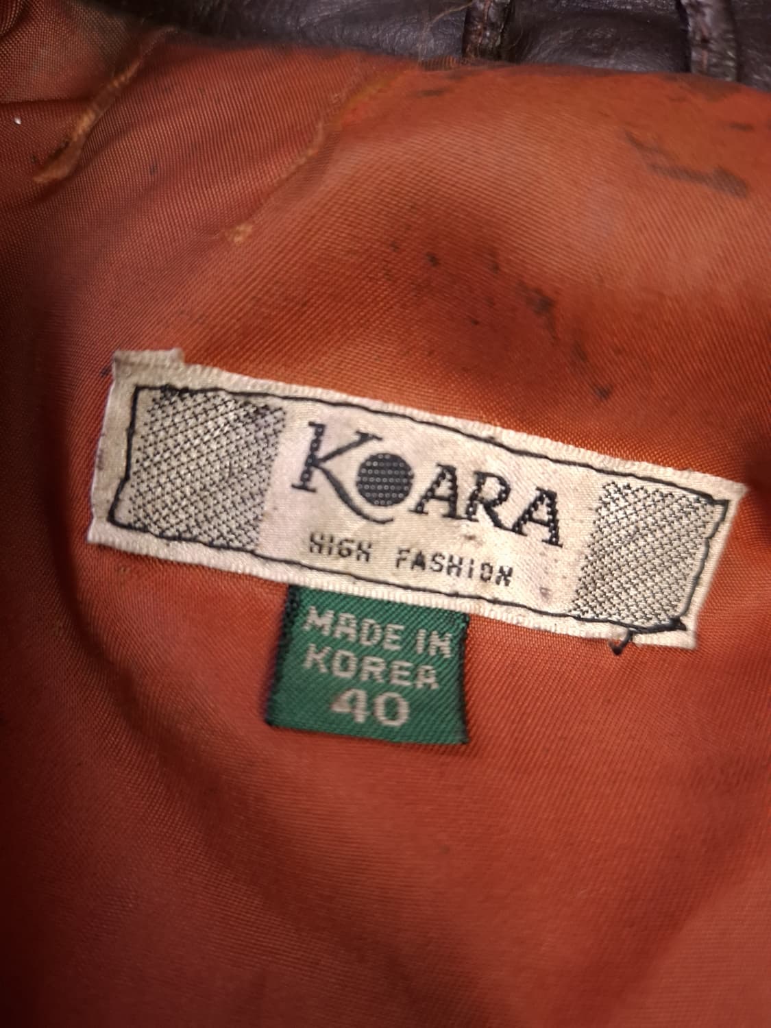 80's 국내산 미공군 A-2 TYPE 리얼레더 항공자켓 상품이미지2