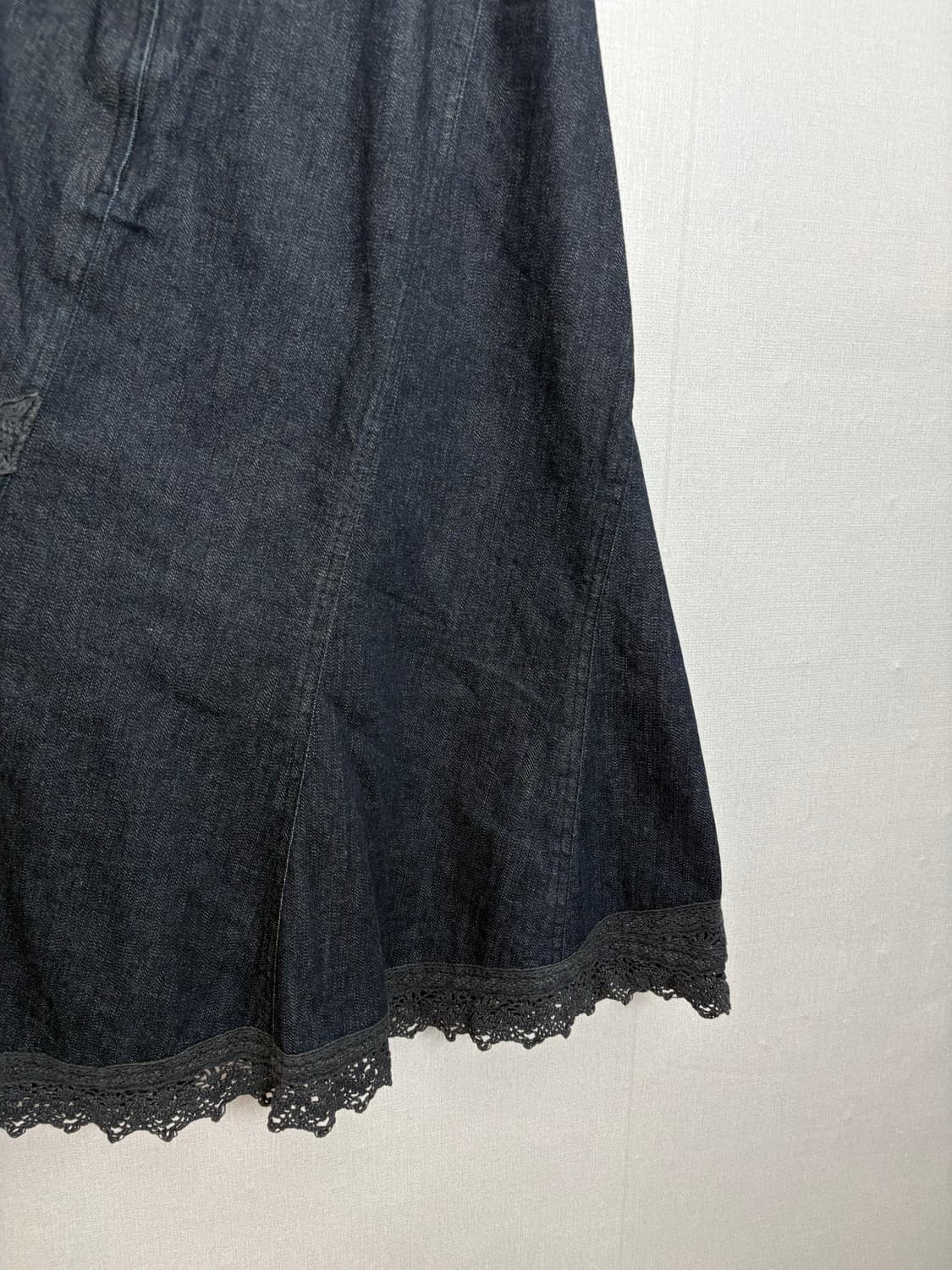 크로쉐 포인트 데님 스커트 상품이미지6