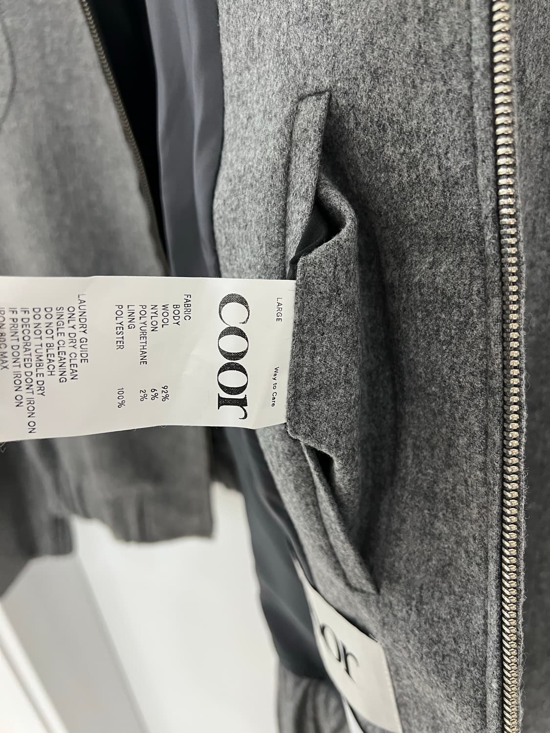 Coor Wool Shawl Collar Varsity Jacket 상품이미지8