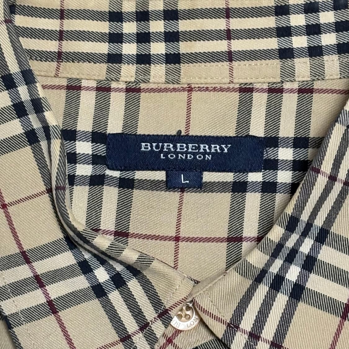 L 버버리 원포켓 노바체크 셔츠 상품이미지4