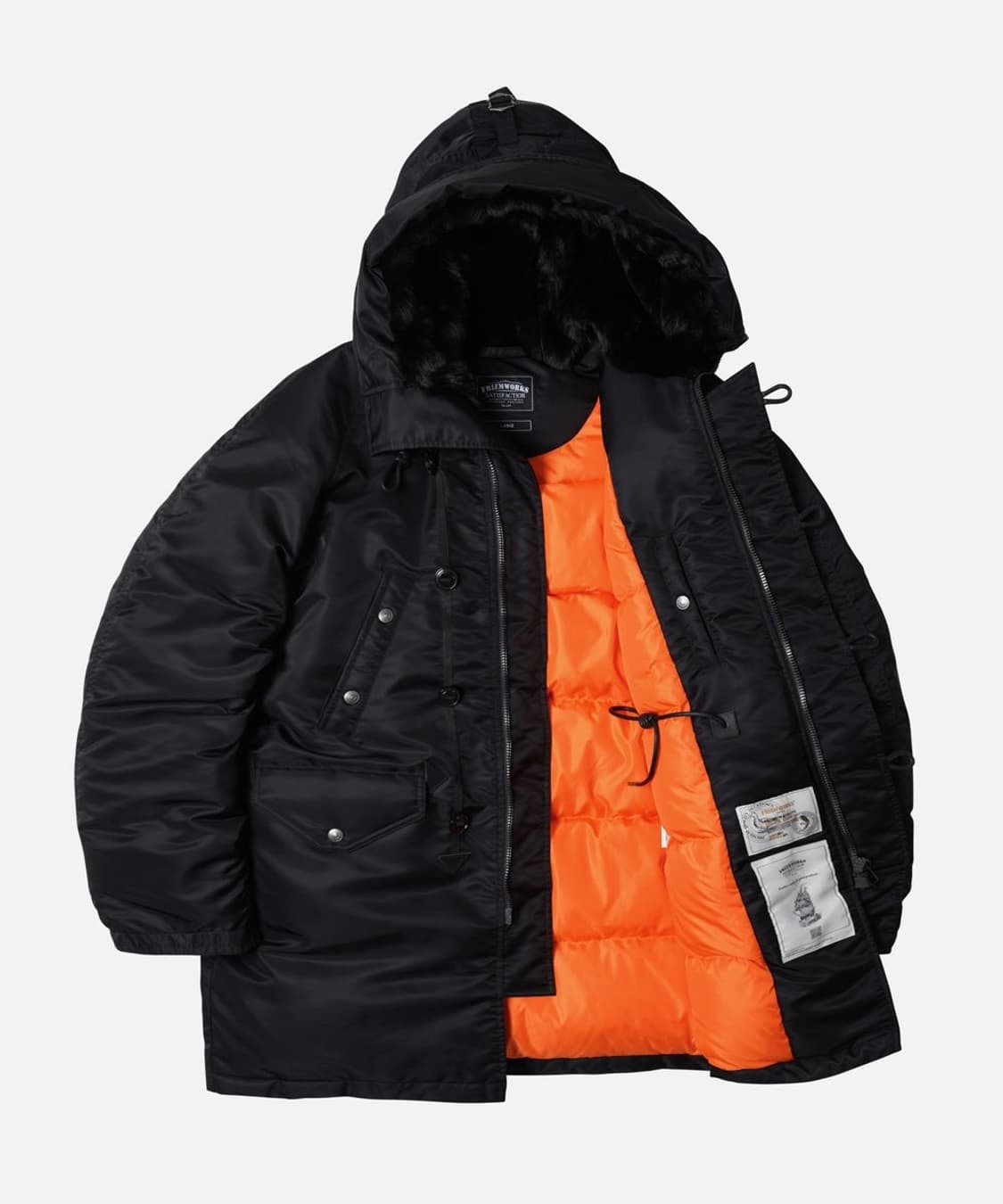 프리즘웍스 / 헤비 나일론 n3b 덕다운 파카 / L 상품이미지2