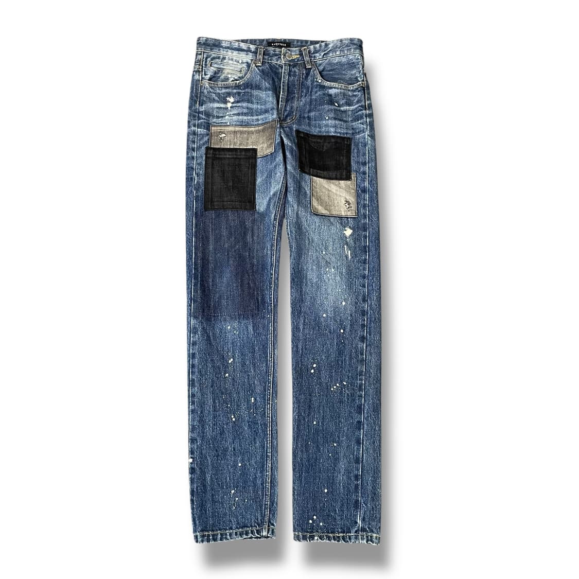 (28) RAGROUSE 빈티지 패치 페인팅 데님 44 상품이미지1