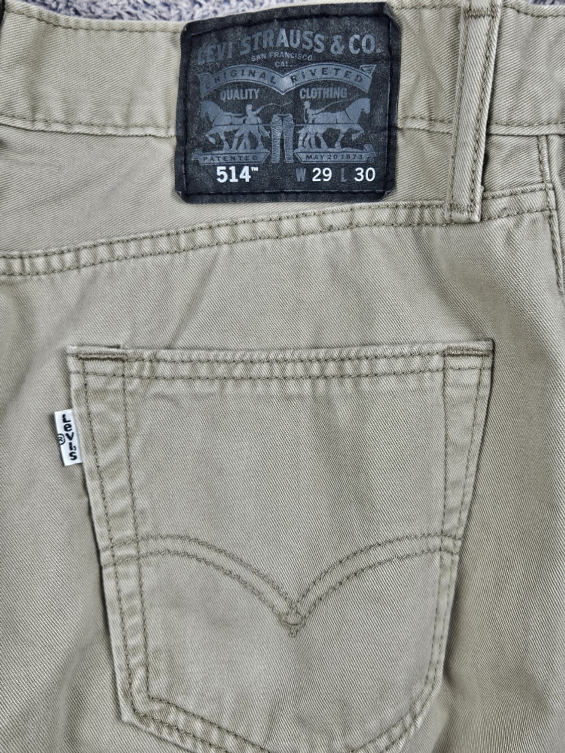 리바이스 514 베이지 코튼 레귤러 팬츠 ( 29X30 ) / 10227 상품이미지8