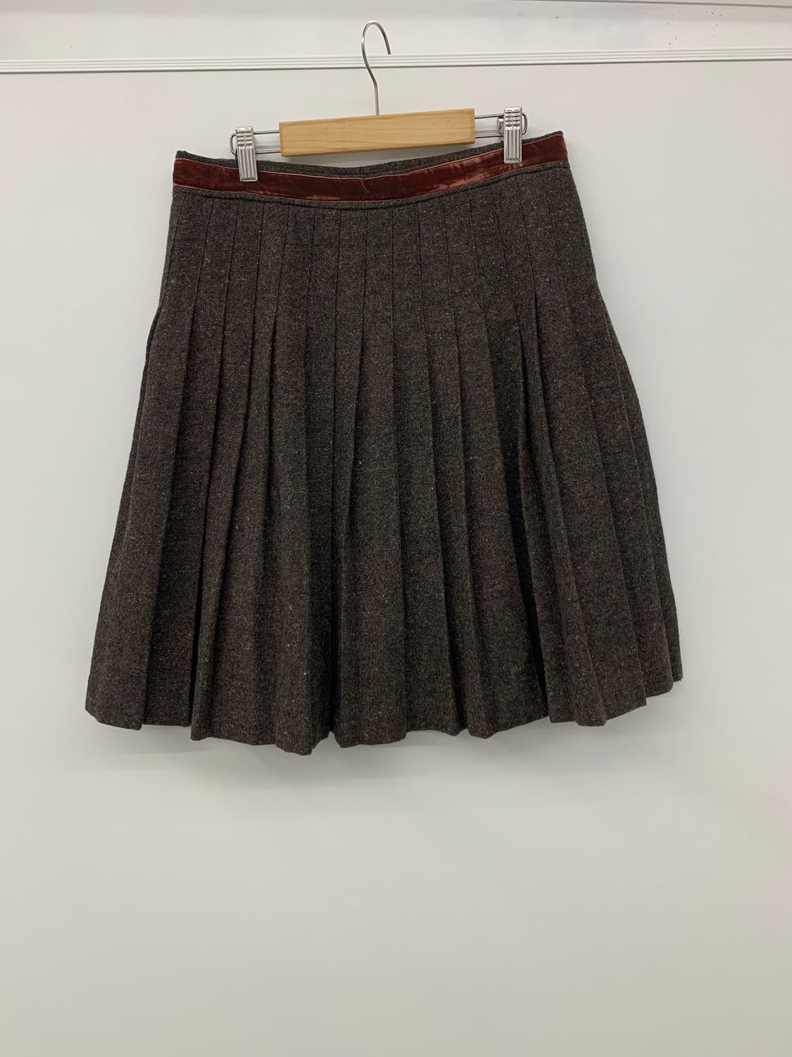 울 미디 스커트 상품이미지5