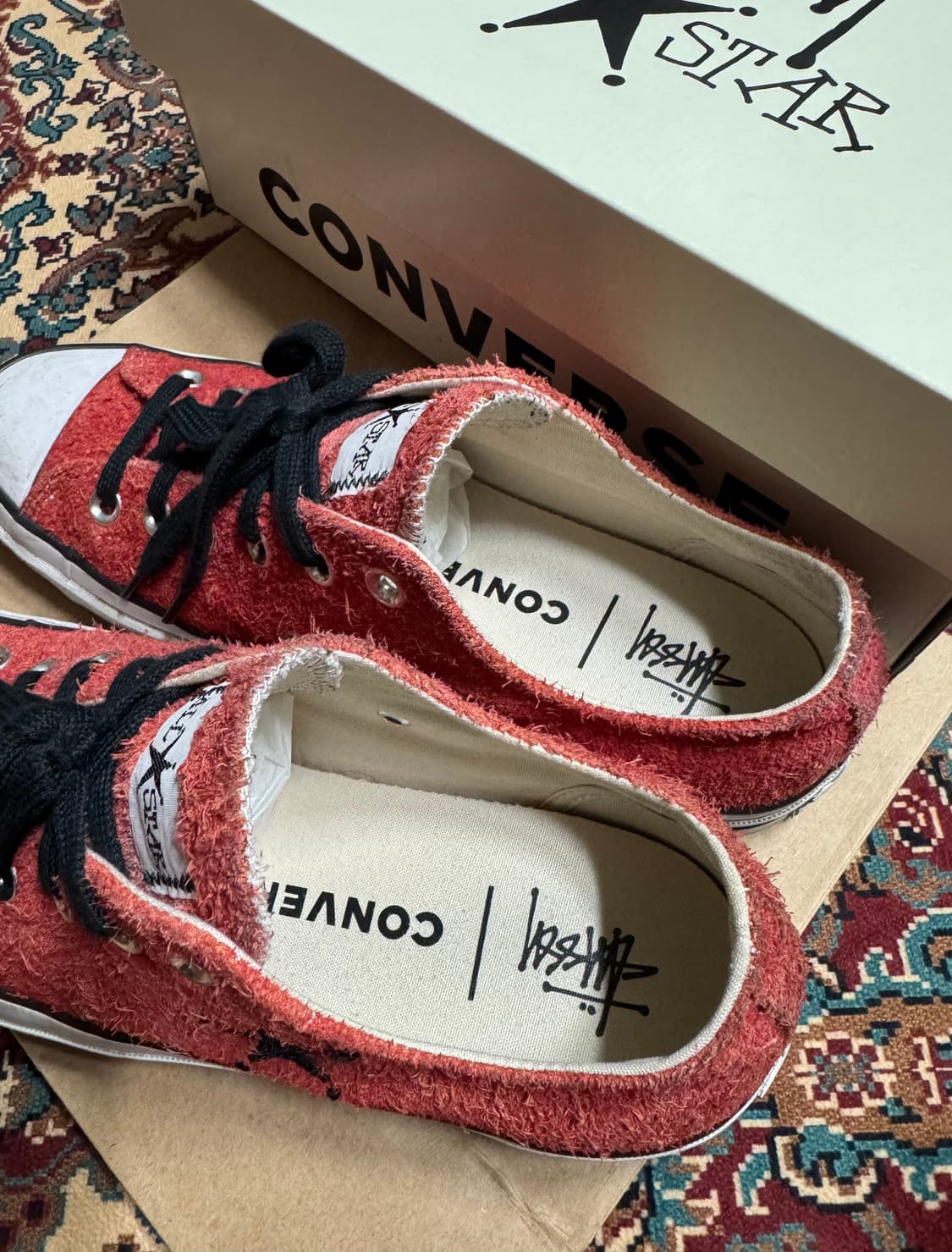 컨버스x스투시 척70 로우 포피레드 상품이미지2