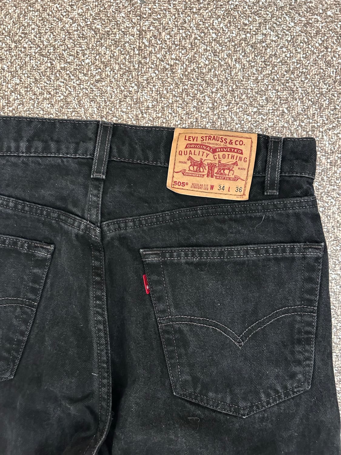 빈티지 리바이스 505 90s 흑청 usa 상품이미지5