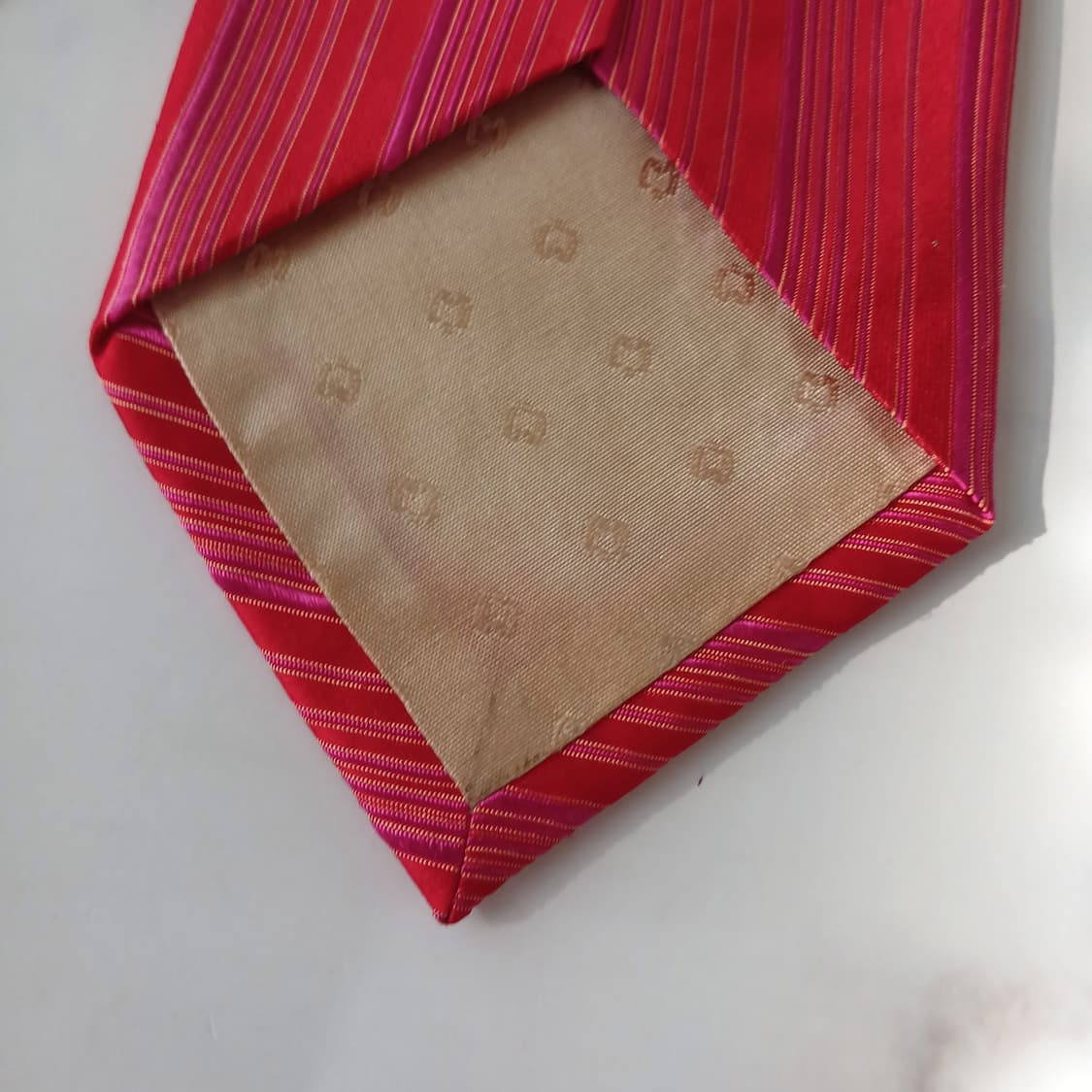 밀라숀 실크 레드 스트라이프 넥타이 9.2cm A~A+등급 A18984
 상품이미지6