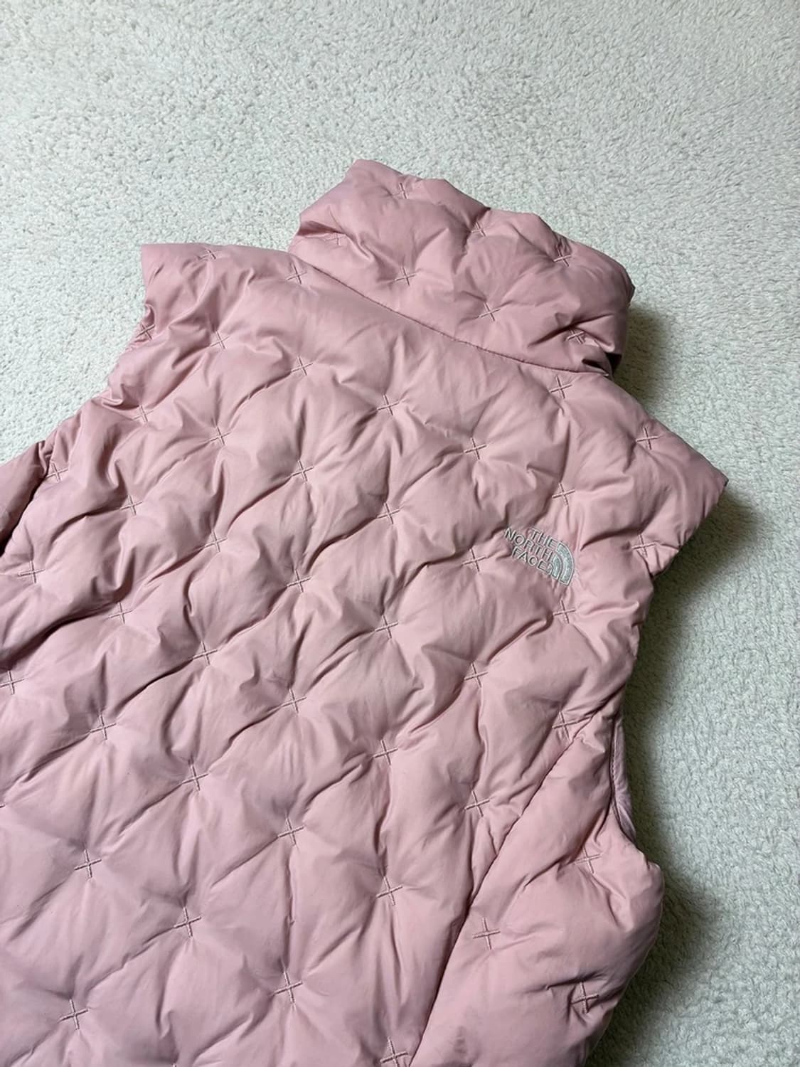 노스페이스 미스티 로즈 핑크 할라 구스다운 패딩 조끼 PN7877 상품이미지7