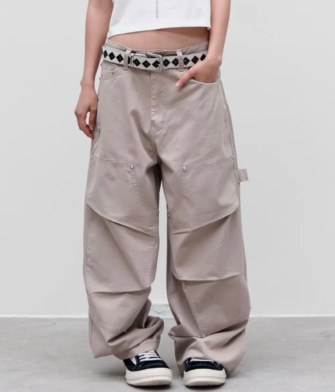 9999아카이브 JEWELRY REVET DOUBLE KNEE PANTS 상품이미지1