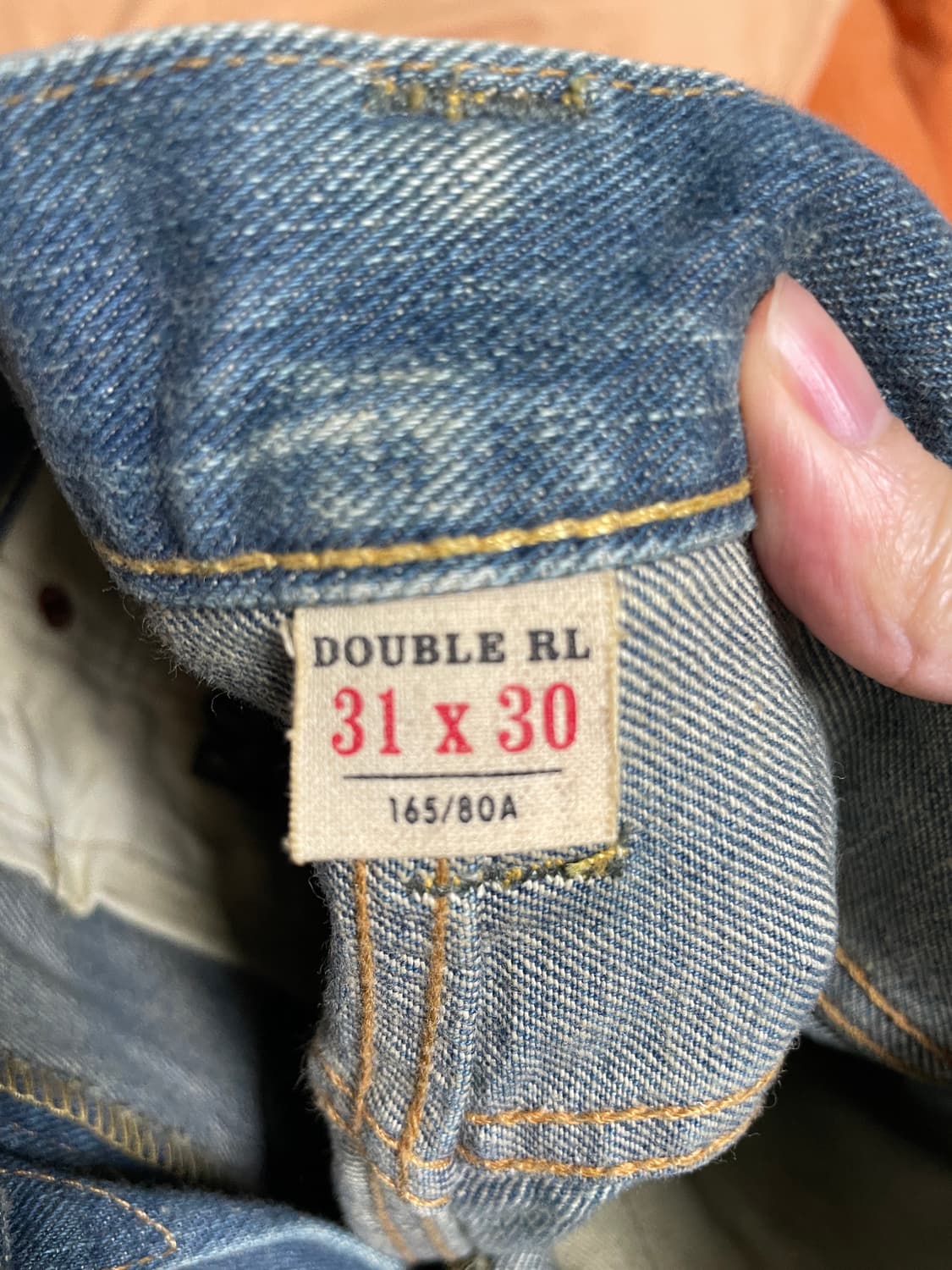 더블알엘 슬림핏 셀비지진 31사이즈 상품이미지4