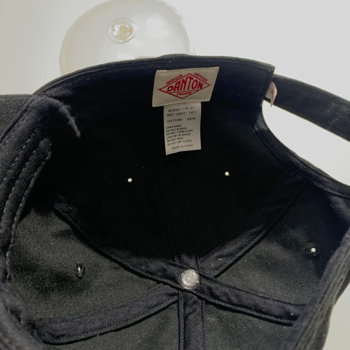 단톤 블랙 볼캡 상품이미지3