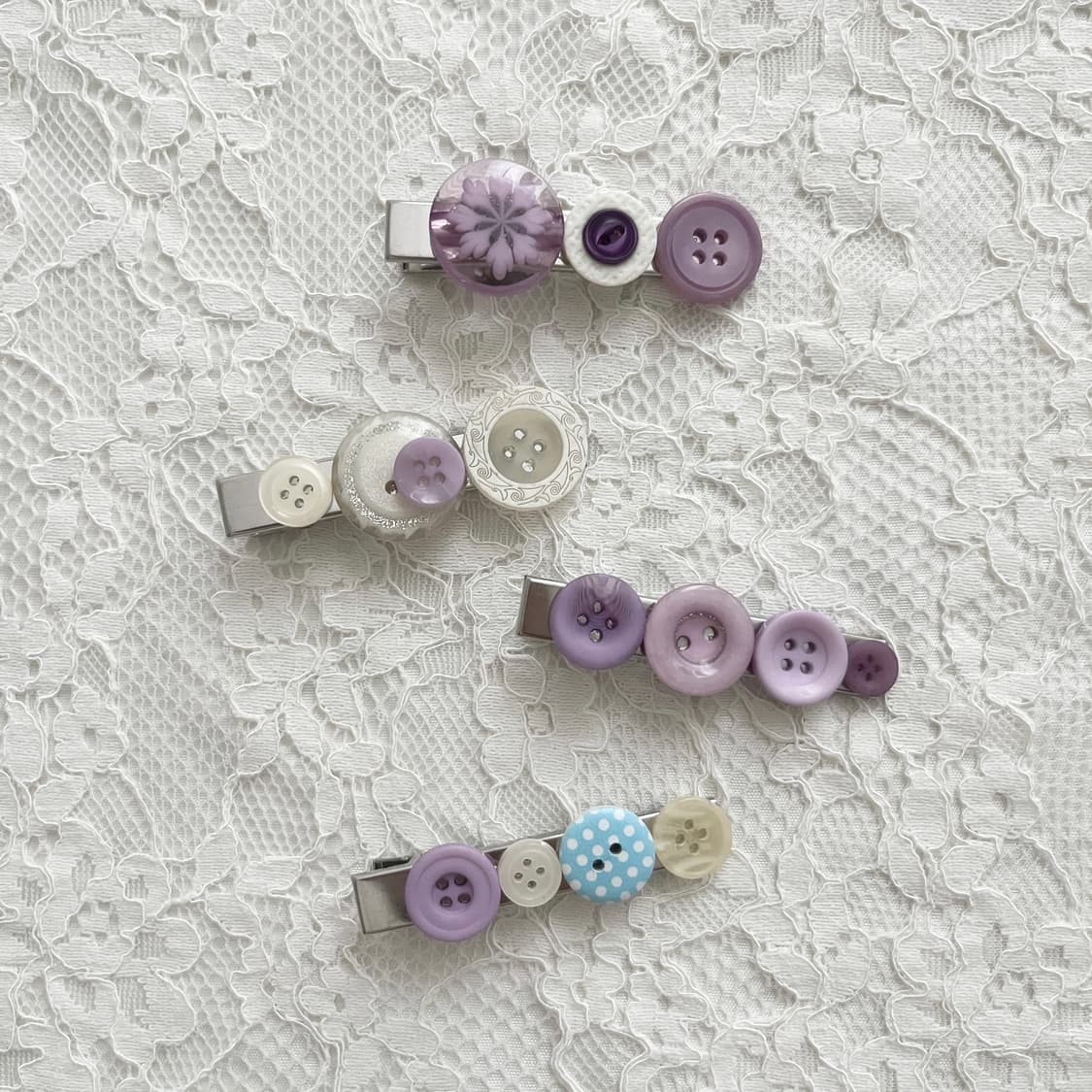 ⊰one and only⊱ button hair-pin 단추 헤어핀 상품이미지3