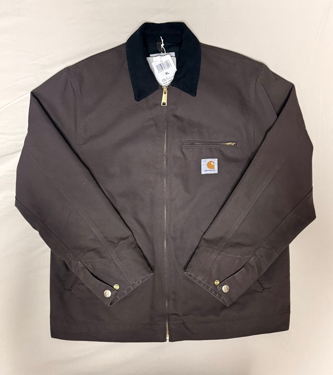 칼하트 Wip 디트로이트 자켓 토바코 블랙 XL 상품이미지2
