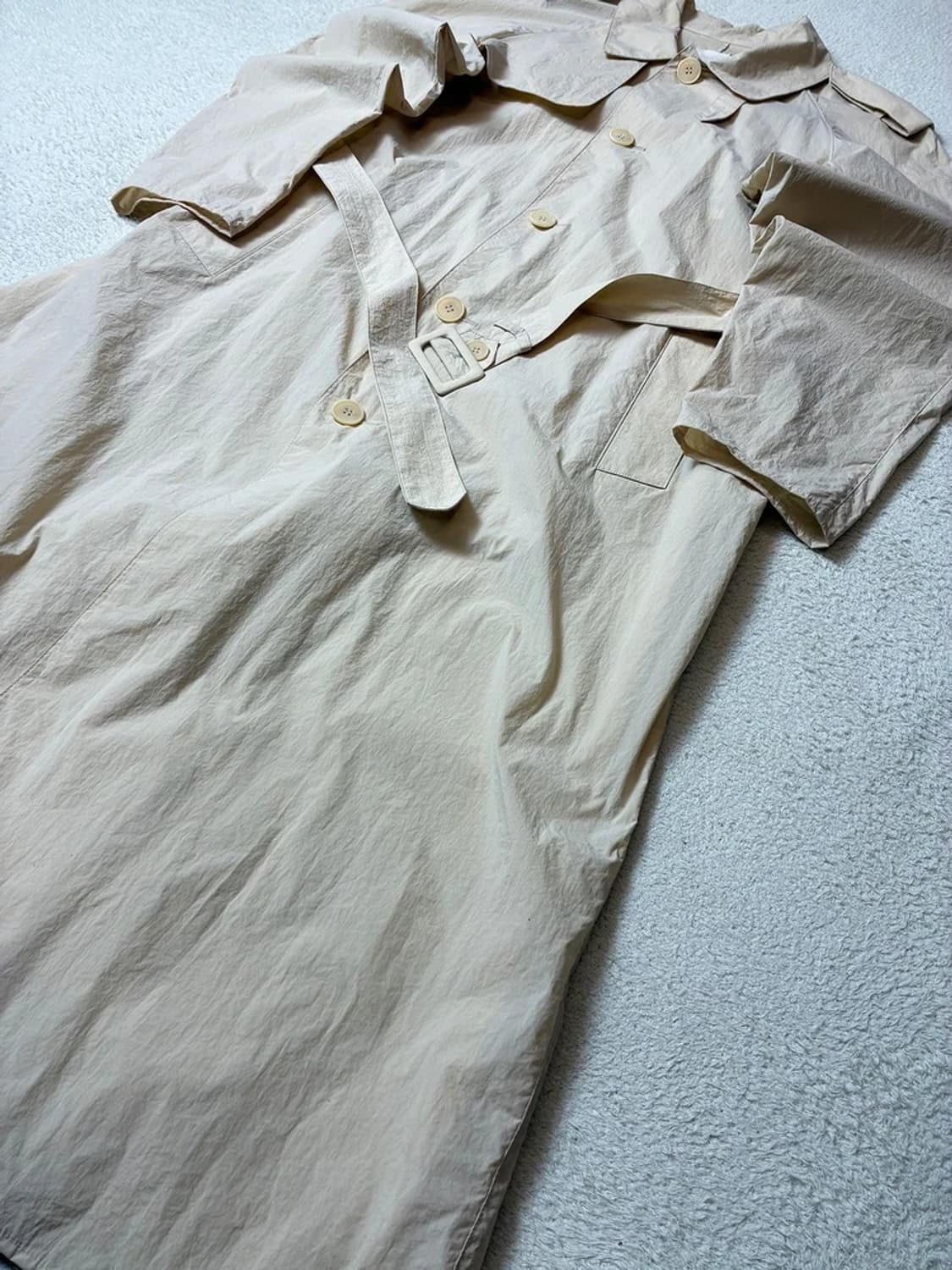 아모멘토 20ss 퍼티그 벨티드 롱 트렌치 코트 PN7841 상품이미지3