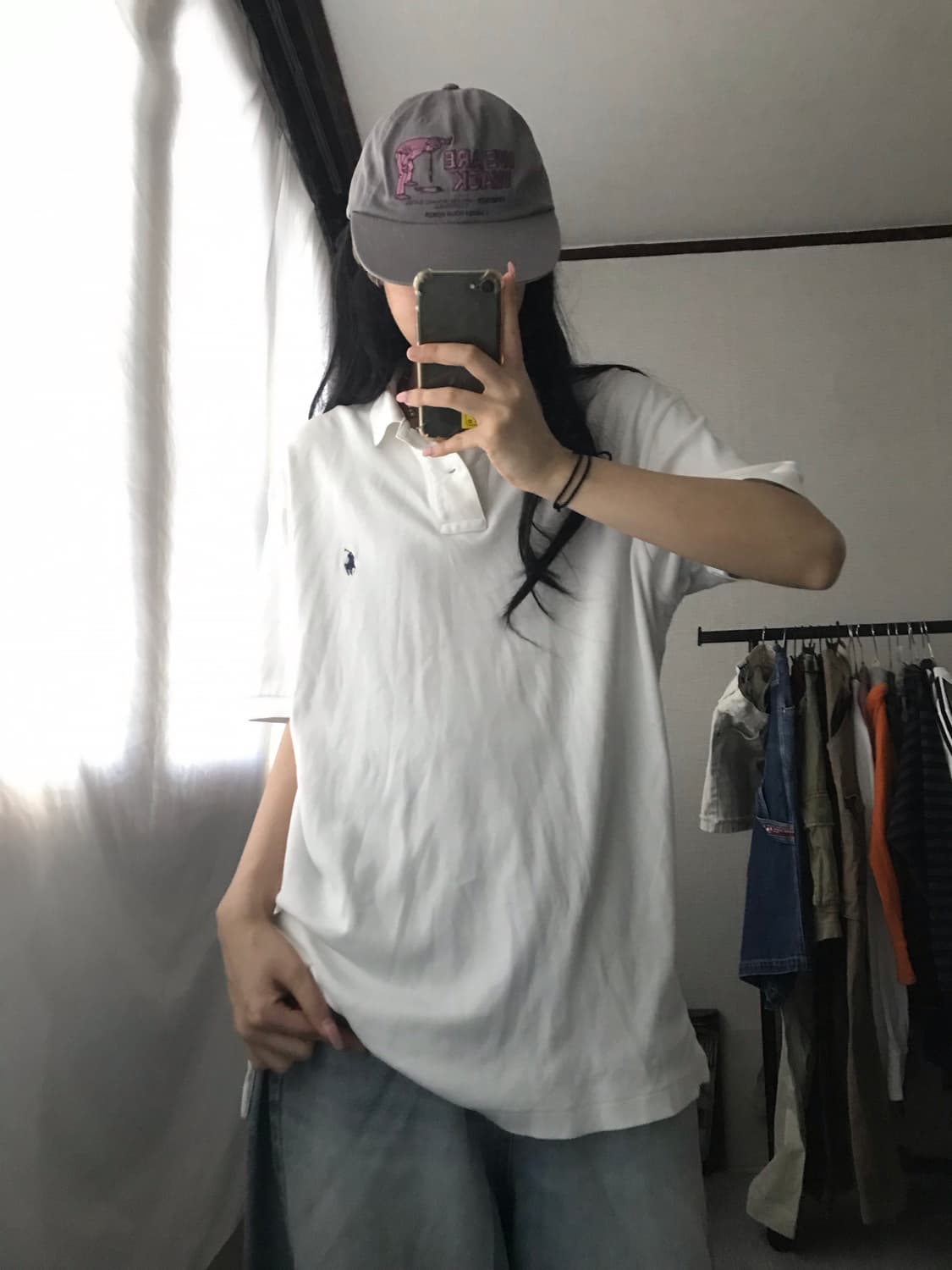 폴로 화이트 반팔티셔츠 상품이미지1