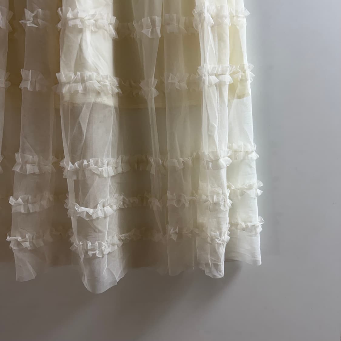 새상품 여자 봄 롱스커트 (아이보리) 상품이미지2