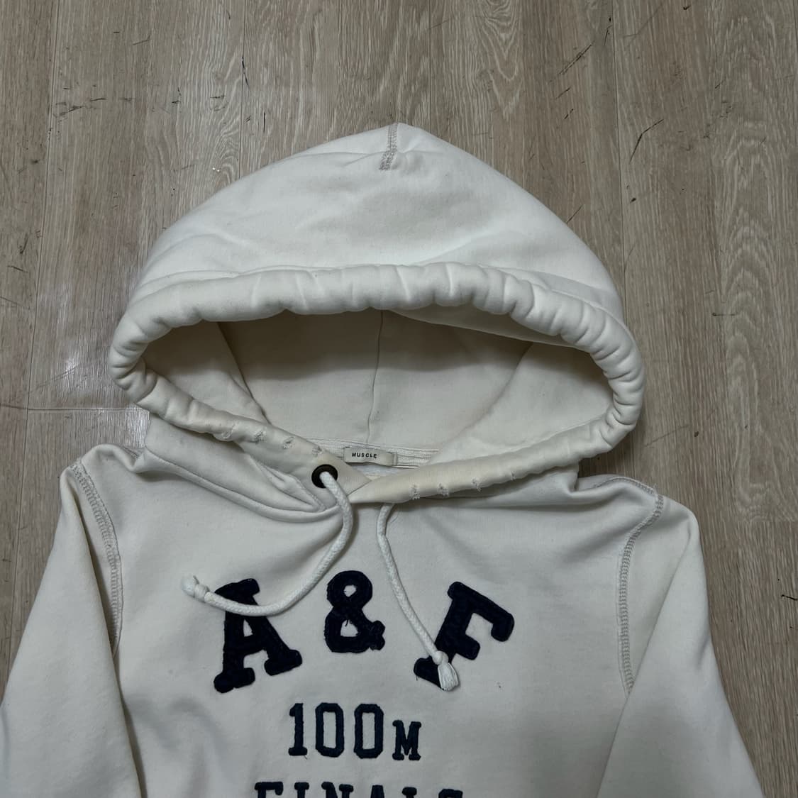 아베크롬비 빅로고 기모 후드티 S/90  상품이미지2