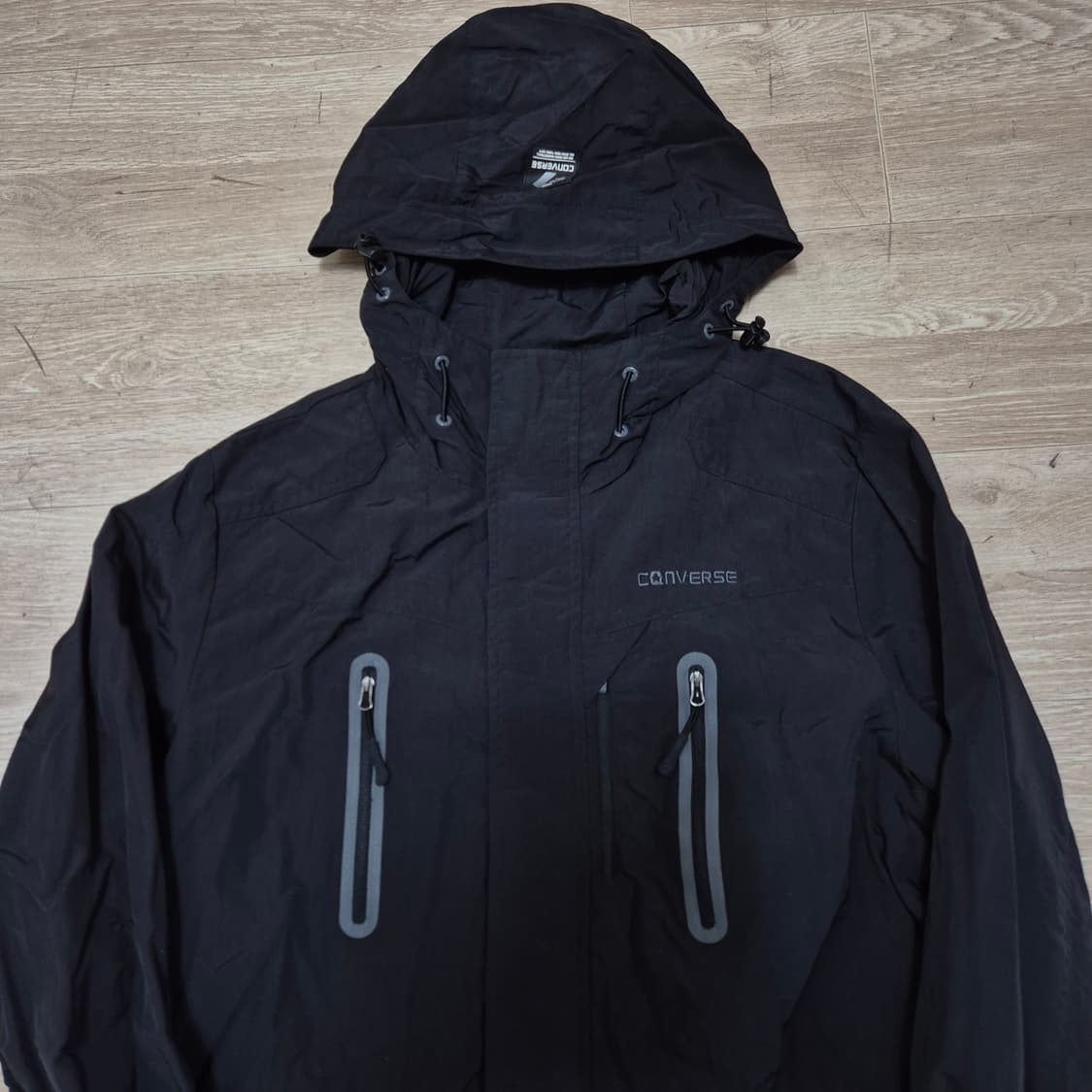 컨버스 올스타 로고 바람막이 후드자켓 S(90) 상품이미지2