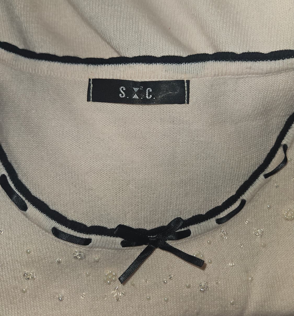 SC 베이비핑크 밀키 스트로베리🍓 히메 리본 니트 상품이미지6