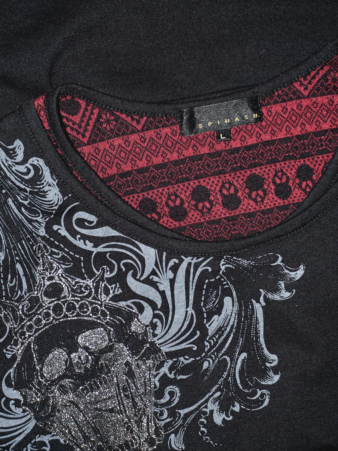 (spinash) glitter punk skull t  상품이미지8