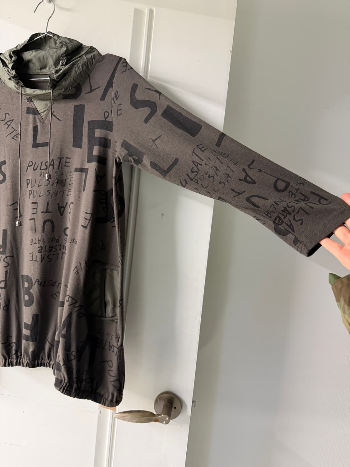 일본빈티지 카키 페이퍼스트링 롱슬리브 상품이미지8