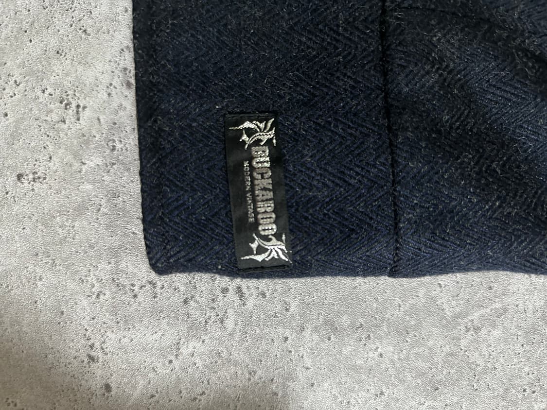 버커루 헤링본 울 라이더 자켓 상품이미지5