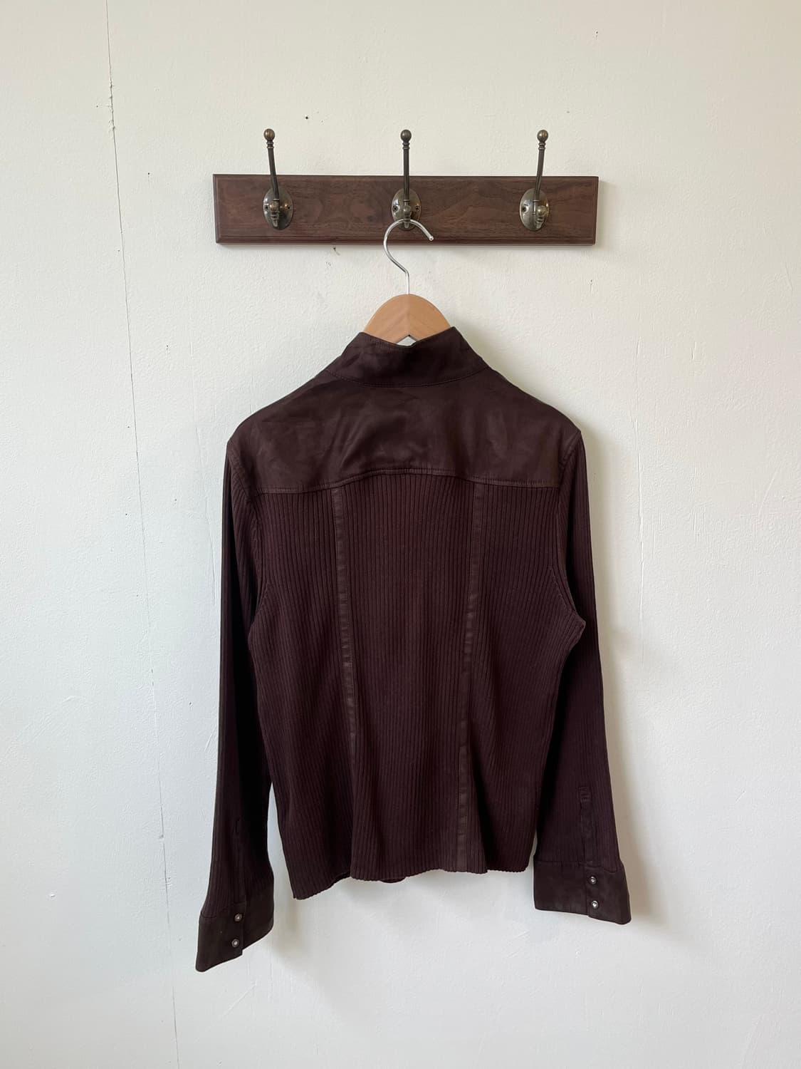 TRANS WORK 2-way 스웨이드 집업 상품이미지4